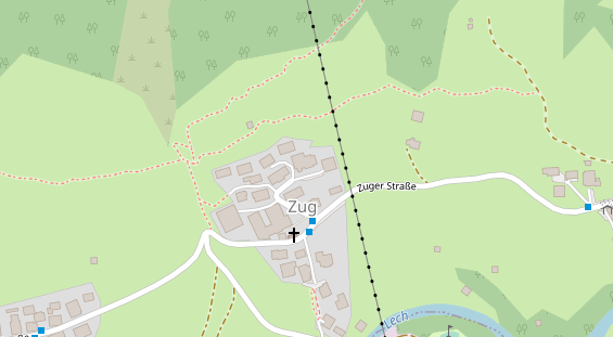 Restaurant auf Karte