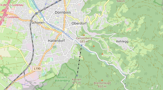 Restaurant auf Karte