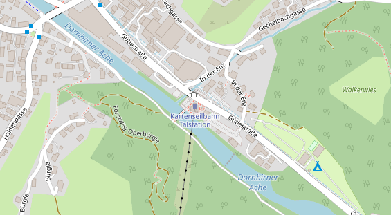 Restaurant auf Karte