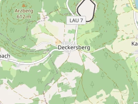 Restaurant auf Karte