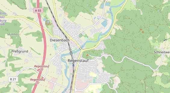 Restaurant auf Karte