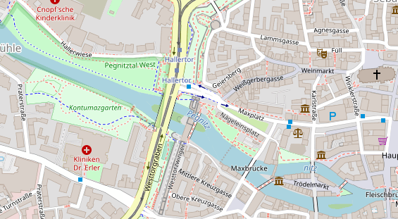 Restaurant auf Karte