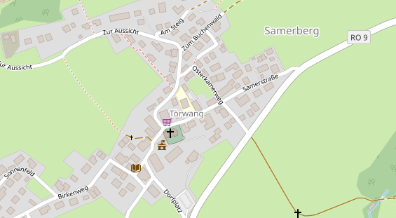 Restaurant auf Karte