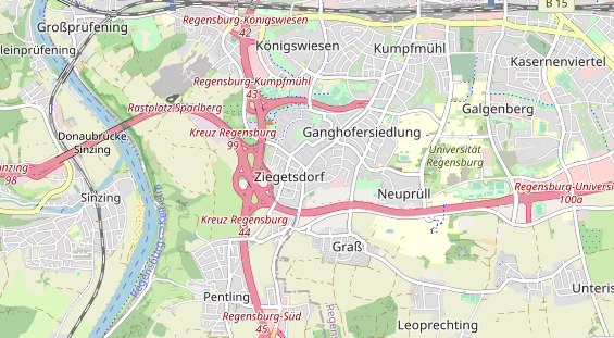 Restaurant auf Karte