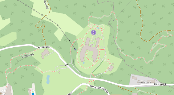 Restaurant auf Karte