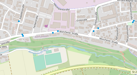 Restaurant auf Karte