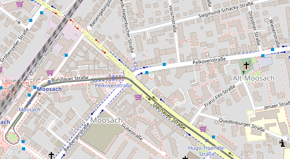 Restaurant auf Karte