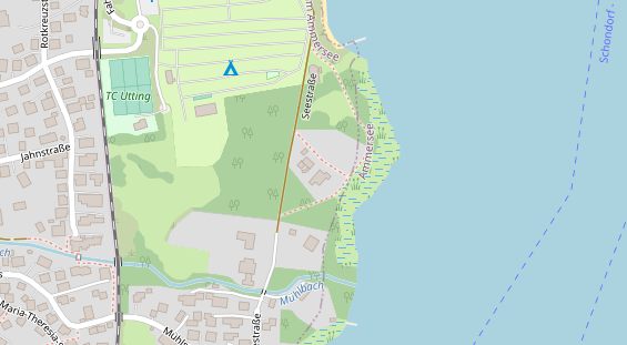 Restaurant auf Karte