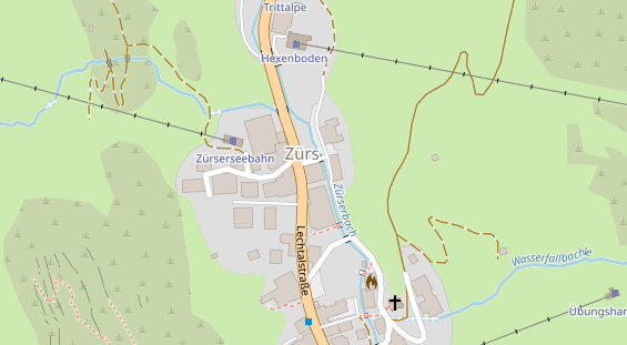 Restaurant auf Karte