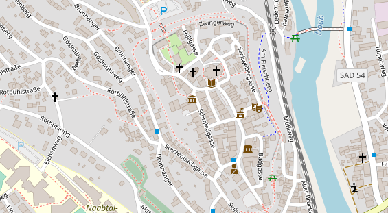 Restaurant auf Karte