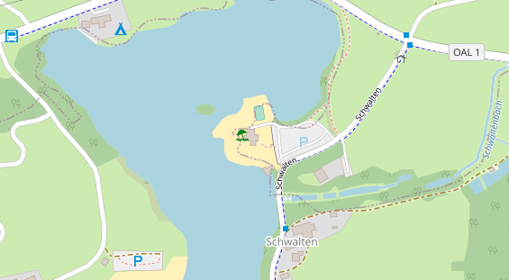 Restaurant auf Karte