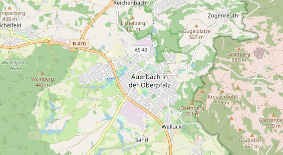 Restaurant auf Karte