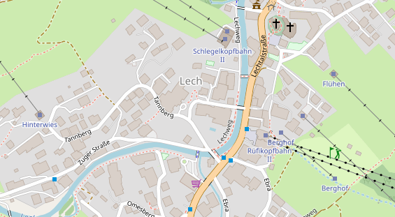 Restaurant auf Karte