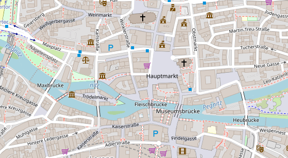 Restaurant auf Karte