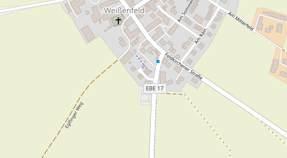 Restaurant auf Karte