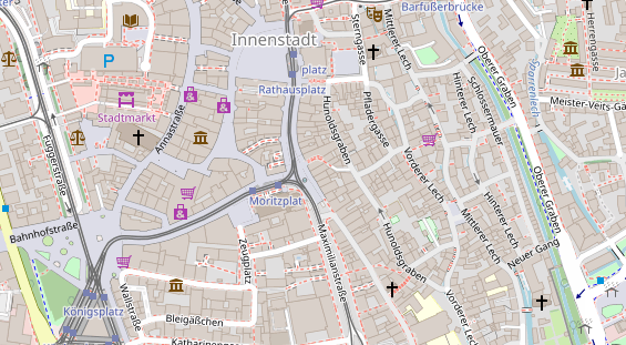 Restaurant auf Karte