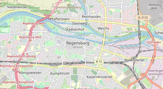 Restaurant auf Karte