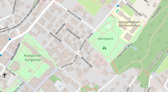 Restaurant auf Karte