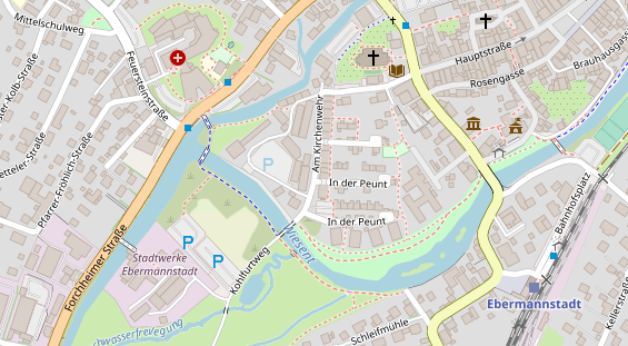 Restaurant auf Karte