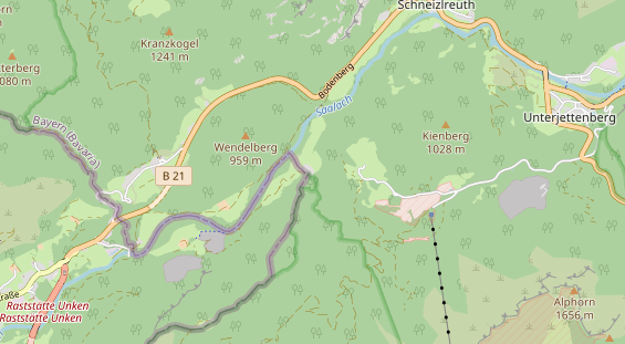 Restaurant auf Karte