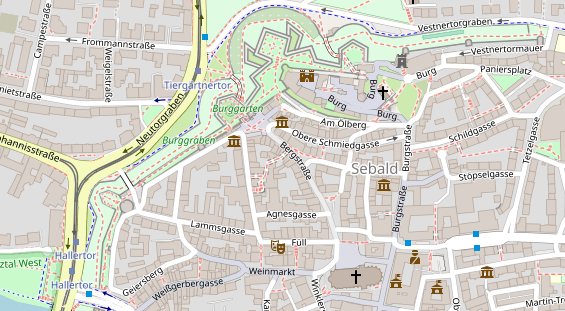 Restaurant auf Karte