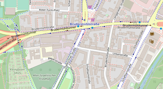 Restaurant auf Karte