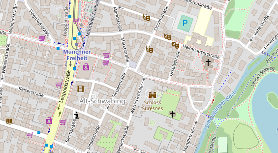 Restaurant auf Karte