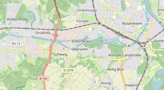 Restaurant auf Karte