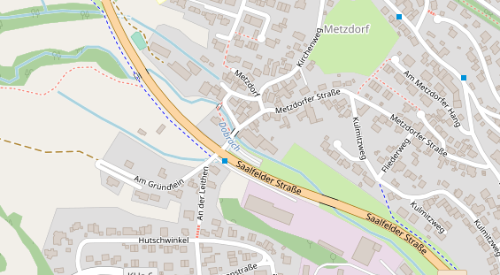 Restaurant auf Karte