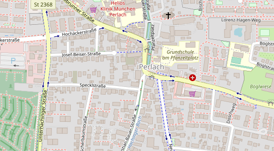 Restaurant auf Karte