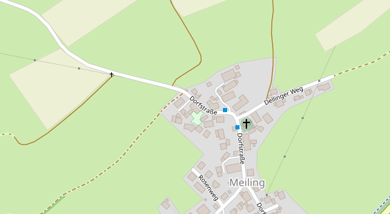 Restaurant auf Karte