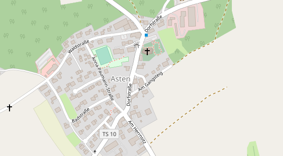 Restaurant auf Karte