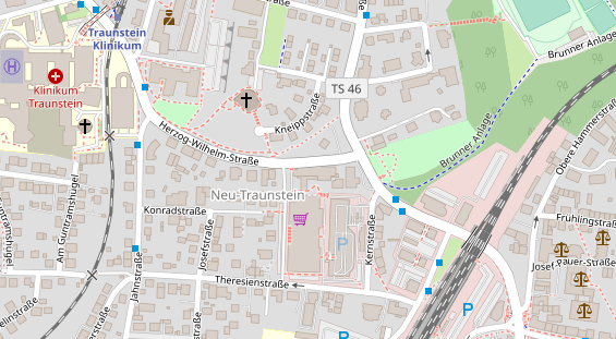 Restaurant auf Karte