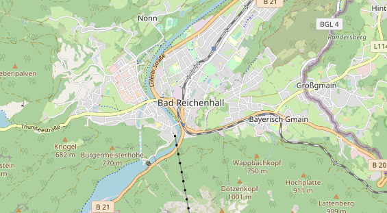 Restaurant auf Karte