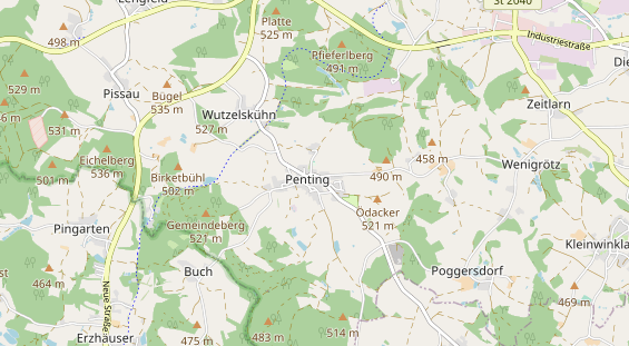 Restaurant auf Karte