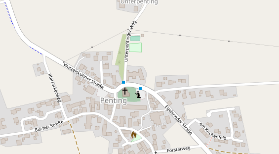 Restaurant auf Karte