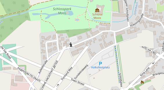 Restaurant auf Karte