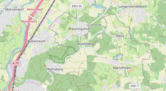 Restaurant auf Karte