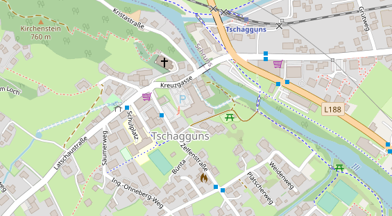 Restaurant auf Karte