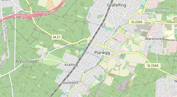 Restaurant auf Karte