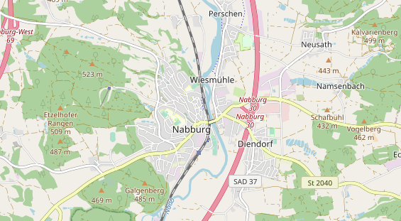 Restaurant auf Karte