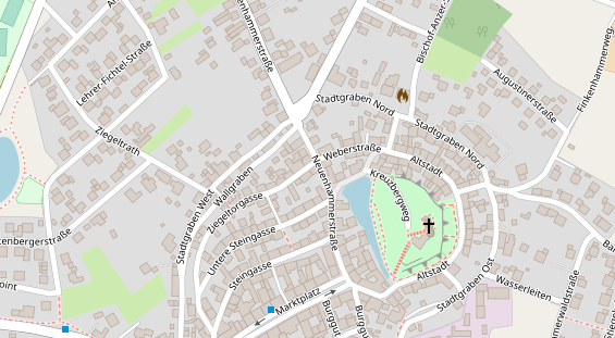 Restaurant auf Karte