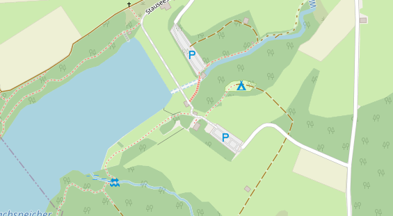 Restaurant auf Karte