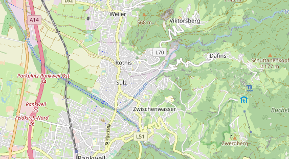 Restaurant auf Karte