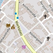 Restaurant auf Karte