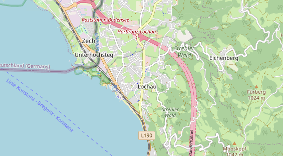 Restaurant auf Karte