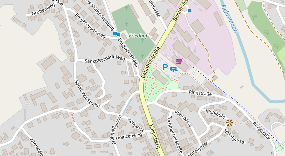 Restaurant auf Karte