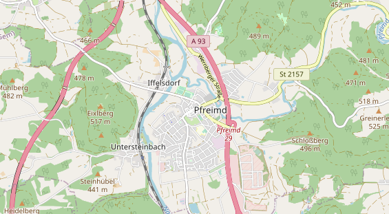 Restaurant auf Karte