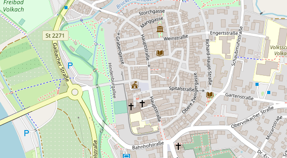 Restaurant auf Karte