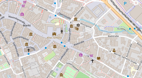 Restaurant auf Karte